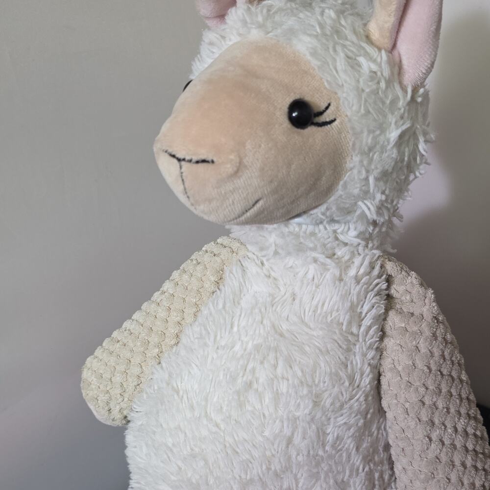 White Beige Llama Plush Doll Soft Stuffed Animal Toy Medium 14-24" R1 Scentsy